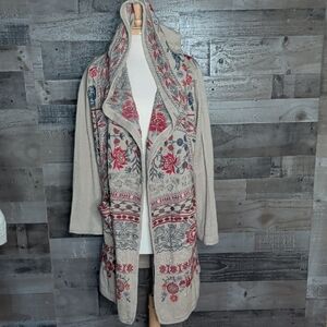 Johnny Was BiyaFloral Patterned Hooded Sweater
